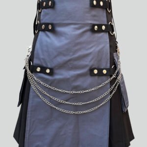 Black and Gray Utility Kilt
