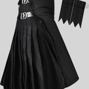 Black Tartan Kilt for Men