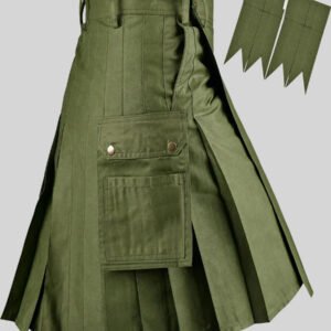 Olive Green Utility Kilt