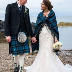 Ramsey Blue Tartan Scottish Kilt outfit