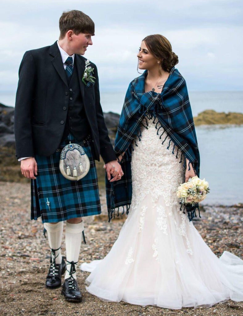 Ramsey Blue Tartan Scottish Kilt outfit